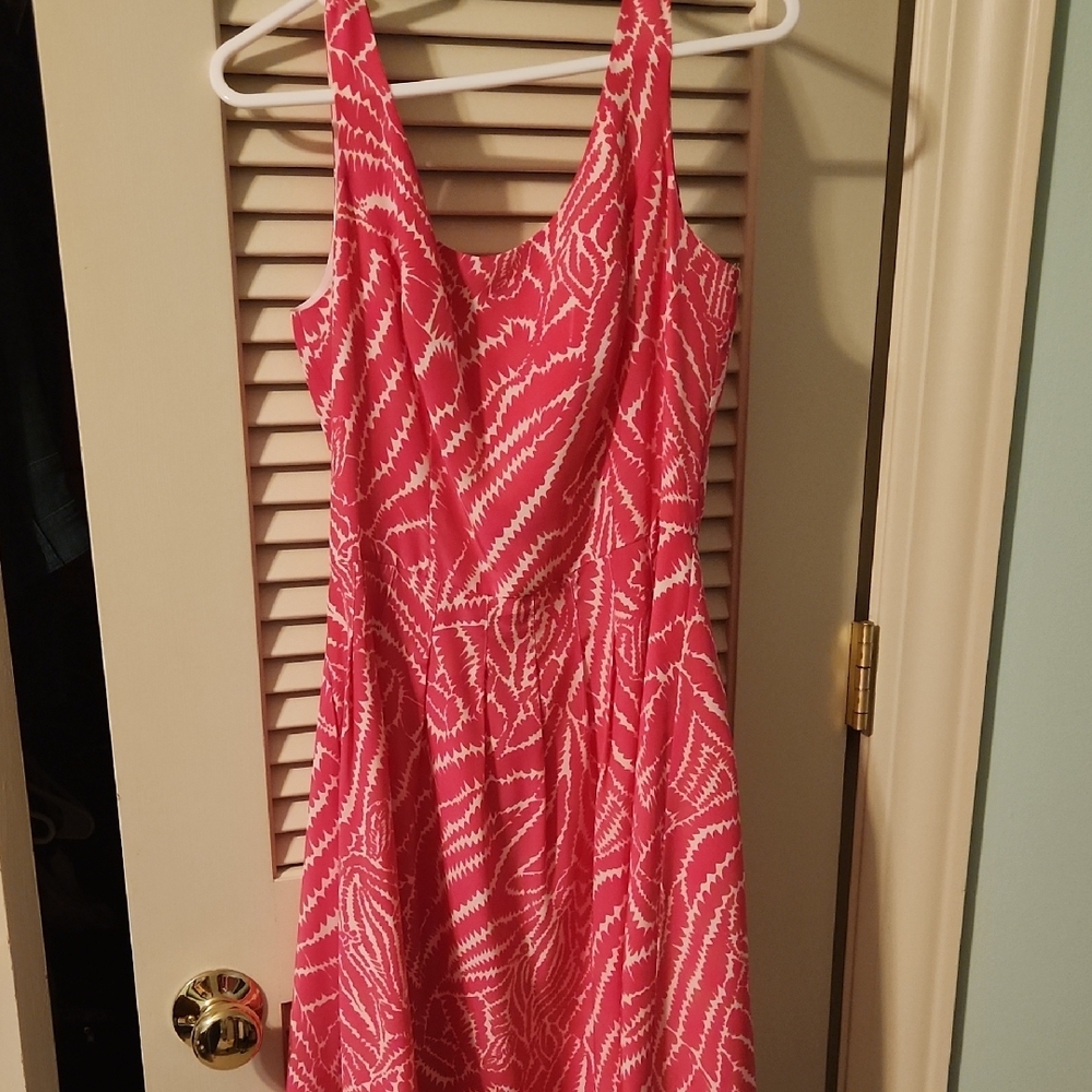 Pink Patterned Women's Dress